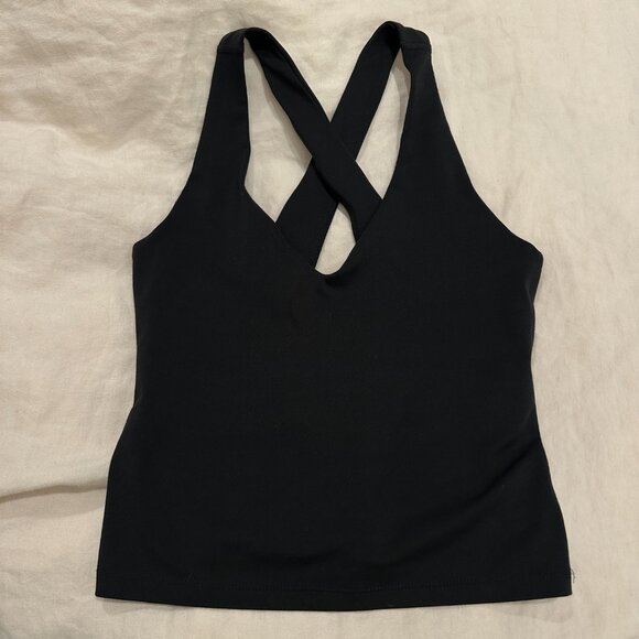 Girlfriend Collective Zoe Superstretch Tank (Black) - Picture 3 of 5